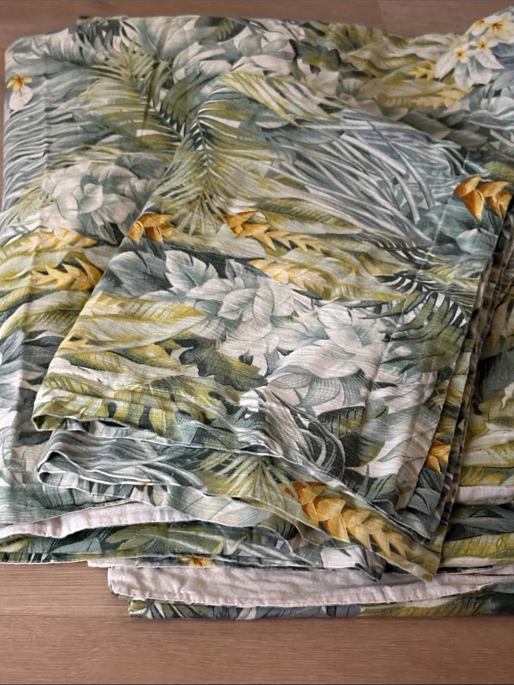 🍌Tommy Bahama Cuba Cabana green tropical KING DUVET COVER SET 3 Piece